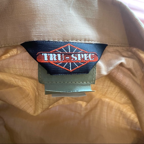 Tru Spec Professional Grade Khaki Uniform Button Up Shirt - Picture 8 of 8